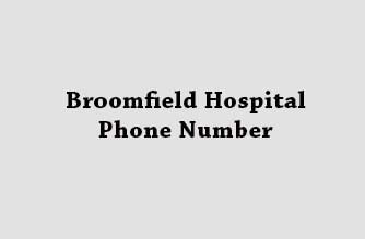 broomfield hospital phone number
